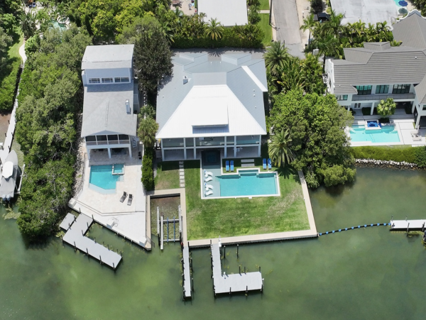 Bayfront Luxury Vacation Rental in Holmes Beach with Private Dock, Pool & Spa